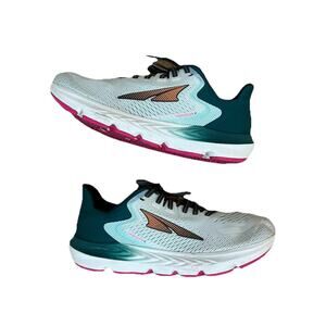 Altra Womens Provision 6 Womens US 10 White Green Running Lace Up Sneakers